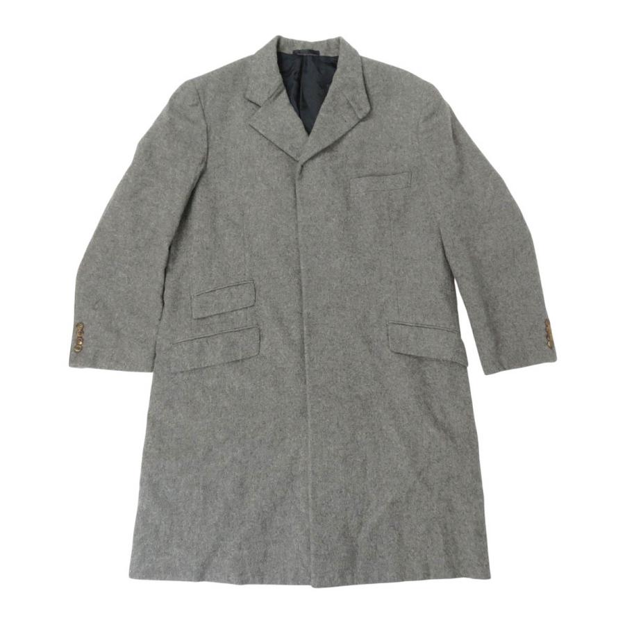 HERMES（エルメス） カシミヤ チェスター コート GC2858 メンズ グレー