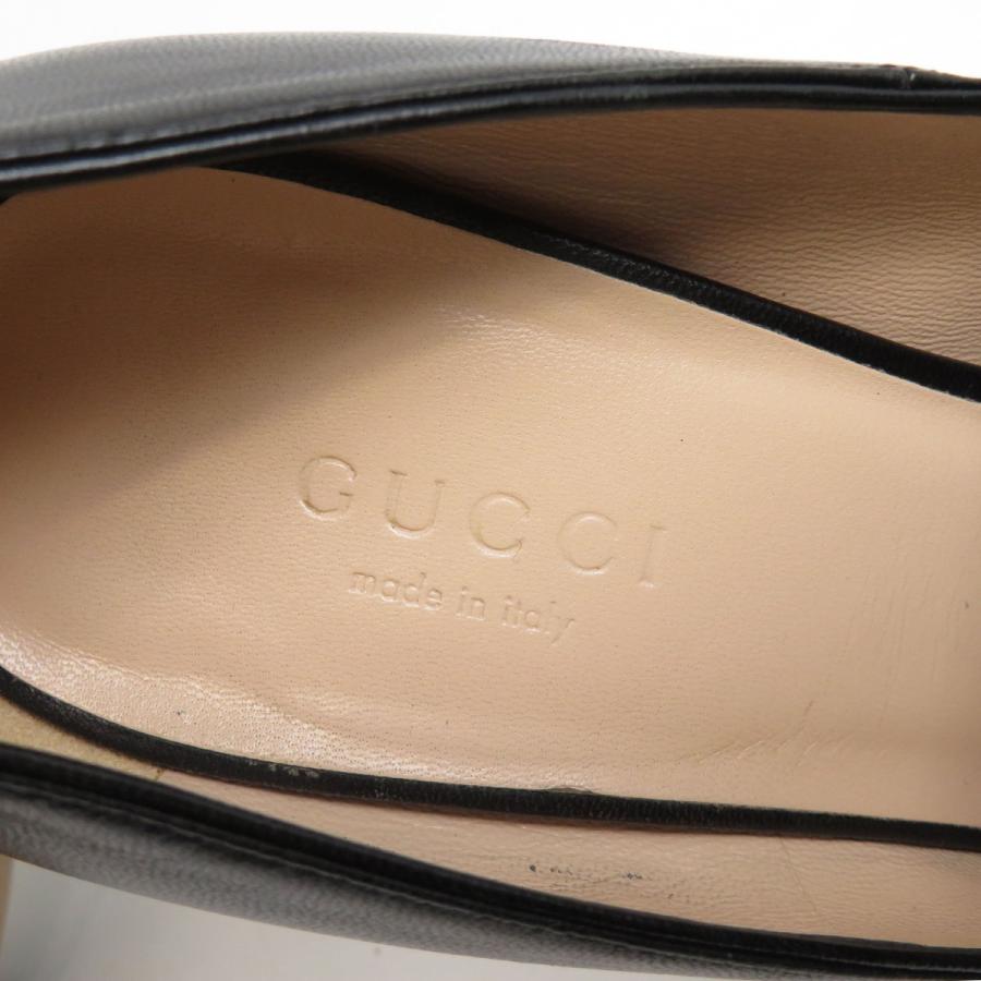 『美品』GUCCI グッチ　パンプス　マーモント　GG柄　ブラックシューズ GUCCI - 美品 グッチ GUCCI パンプス GGマーモント キルト ヒール