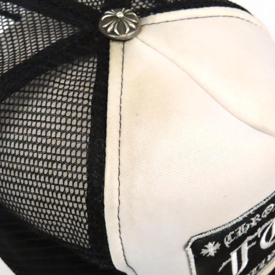 り*様 CHROME HEARTS クロムハーツ トラッカーキャップ ホワイト/ クロムハーツトラッカーキャップキングタコマルチカラークロスブラック