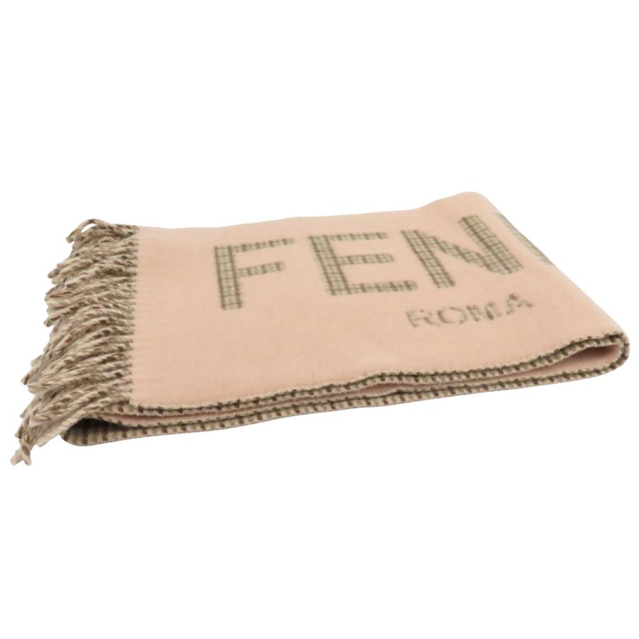 FENDI マフラー ピンク　ベージュ　FFロゴ FENDI マフラー ピンク ベージュ FFロゴ FENDI マフラー ピンク