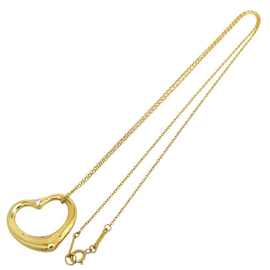 M*e様 Tiffany＆Co. オープンハート ダイヤ ネックレス K18YG TIFFANY&Co.（ティファニー） オープンハート ネックレス ダイヤモンド