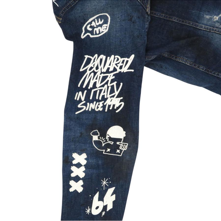 DSQUARED2（ディースクエアード） ペイント ダメージ デニムジャケット