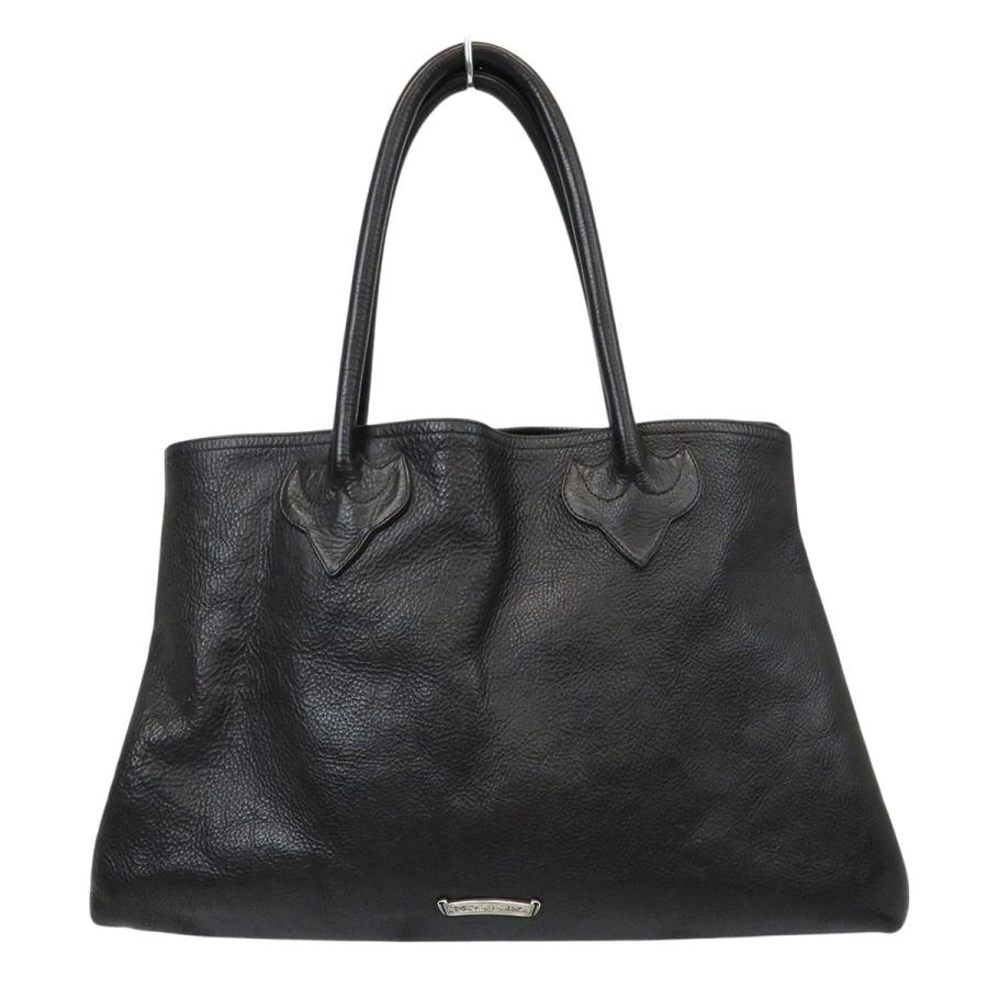 クロムハーツ 3セメタリークロス ダブルスナップ トートバッグ レザー