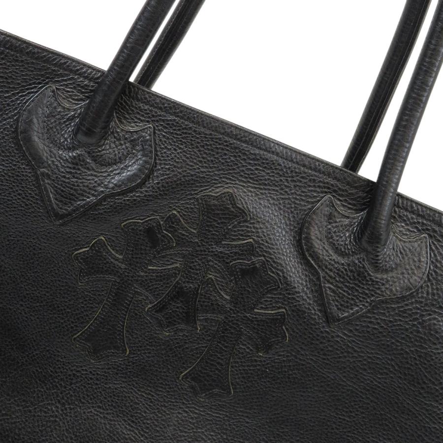 クロムハーツ 3セメタリークロス ダブルスナップ トートバッグ レザー