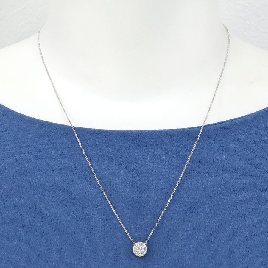 グラフ アイコン ラウンド ダイヤモンド ネックレス RGP619 Au750