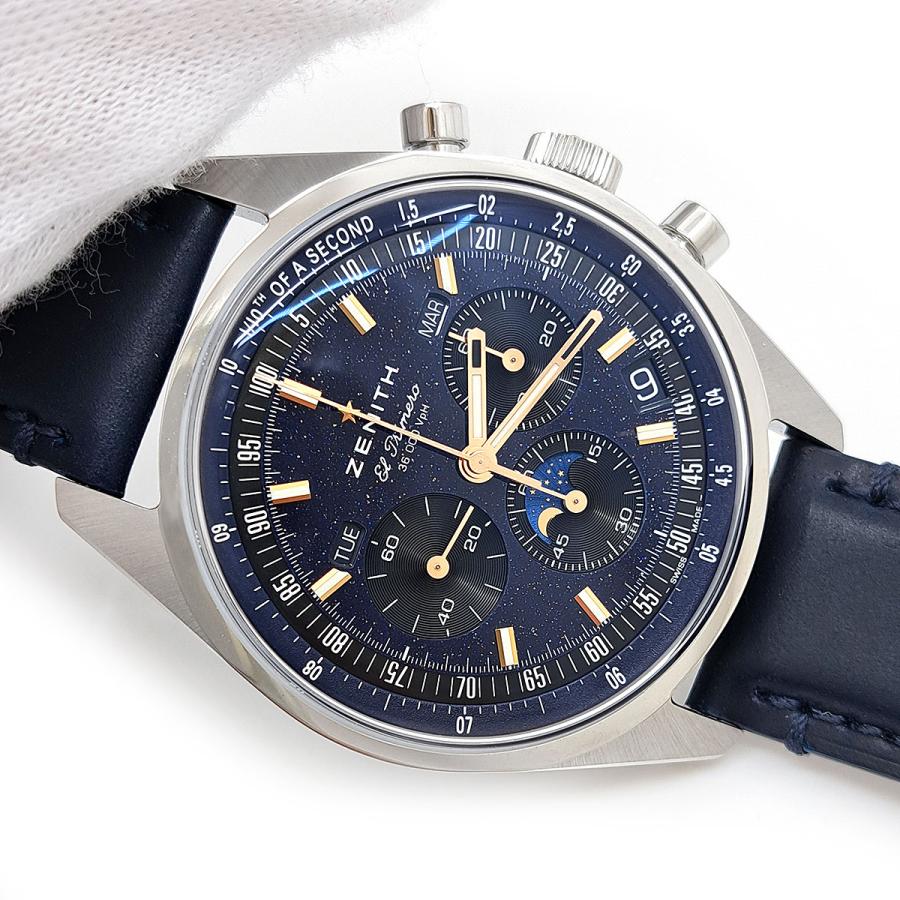 ブルー アベンチュリン ノーム ゼニス(ZENITH) クロノマスターオリジナル トリプルカレンダー