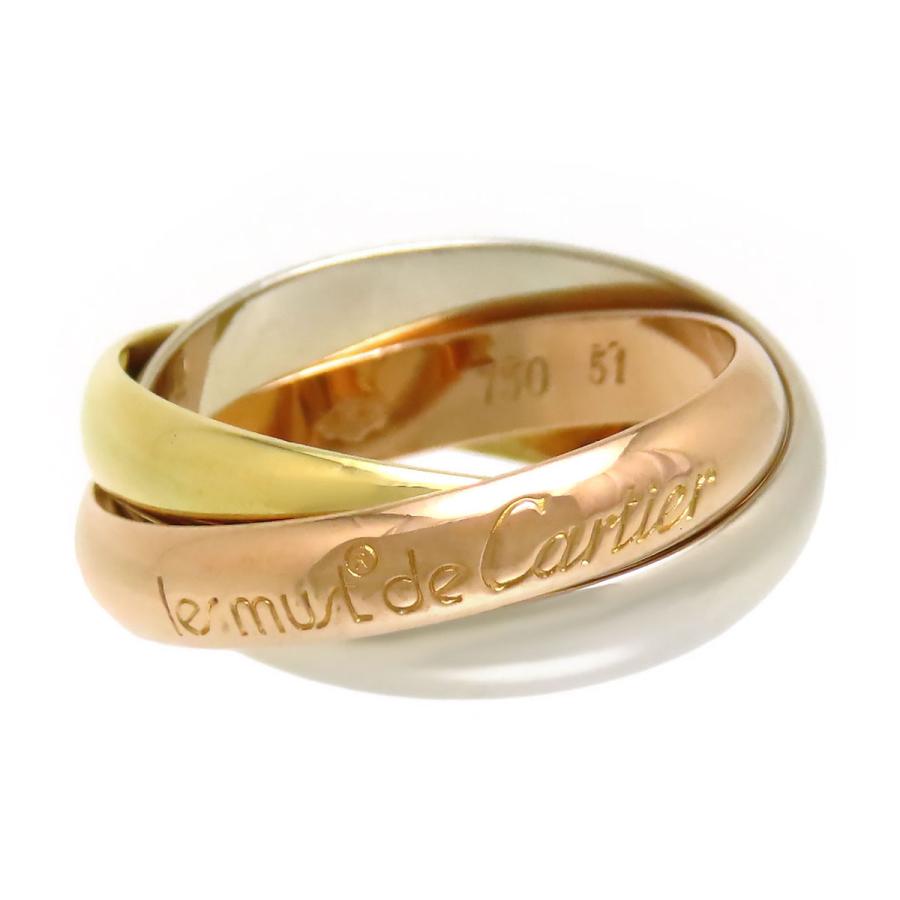 Cartier（カルティエ） トリニティ リング #51 750 (K18YG K18PG K18WG