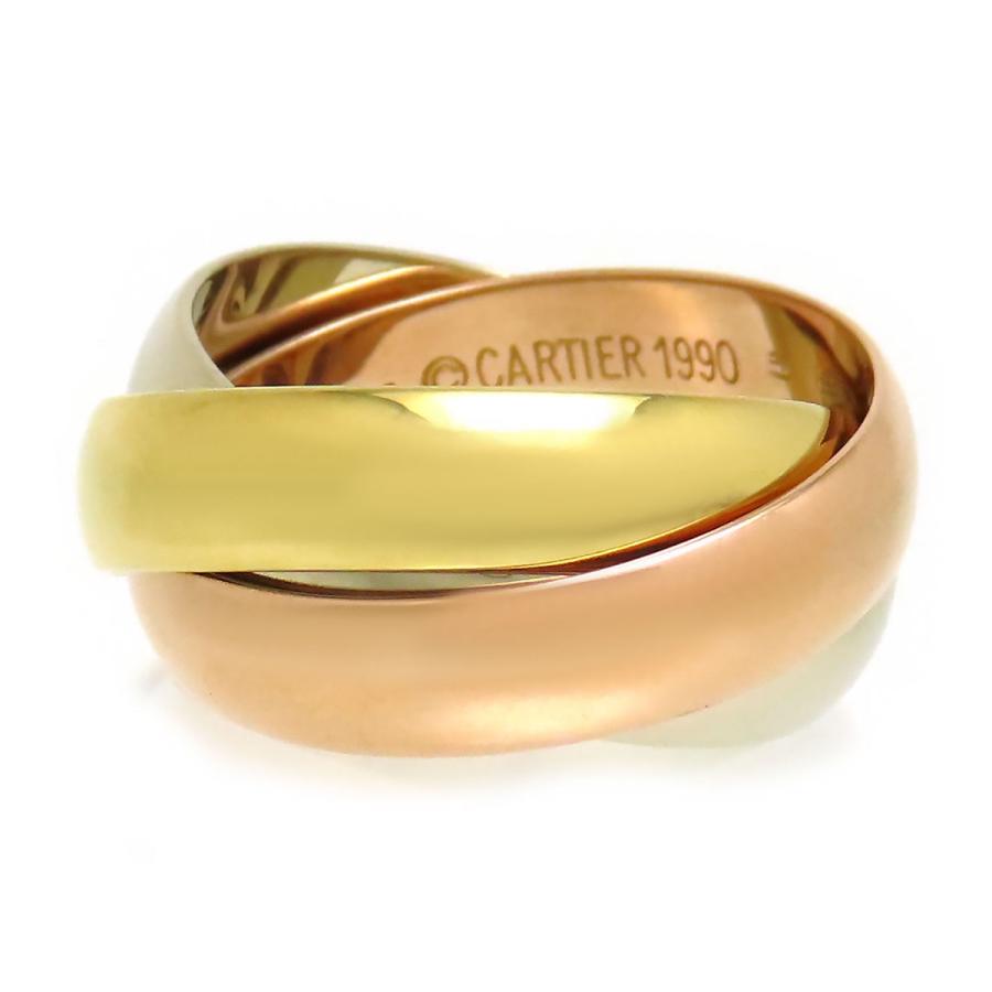 Cartier カルティエ　トリニティ　リング　58 男女兼用 Cartier（カルティエ） トリニティ リング LM #58 750 (K18YG K18WG