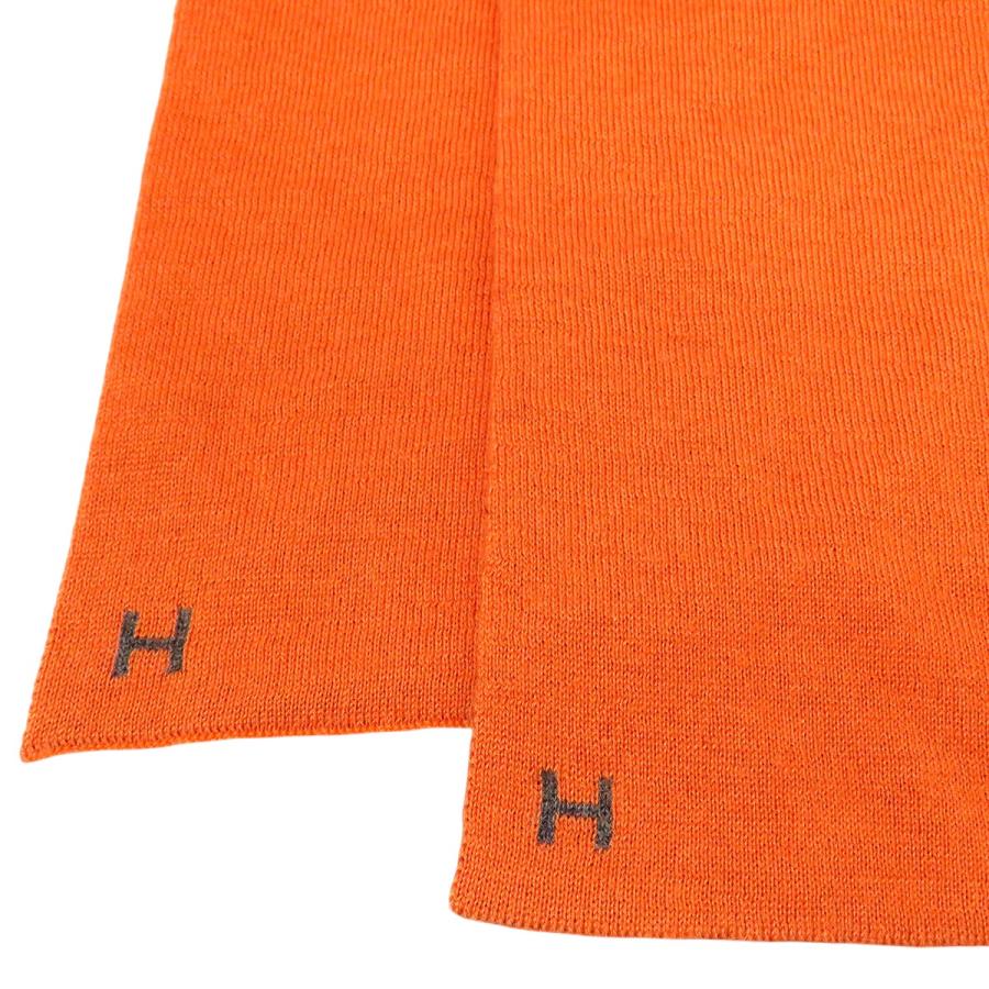 HERMES（エルメス） アレ ルトゥール マフラー ユニセックス オレンジ