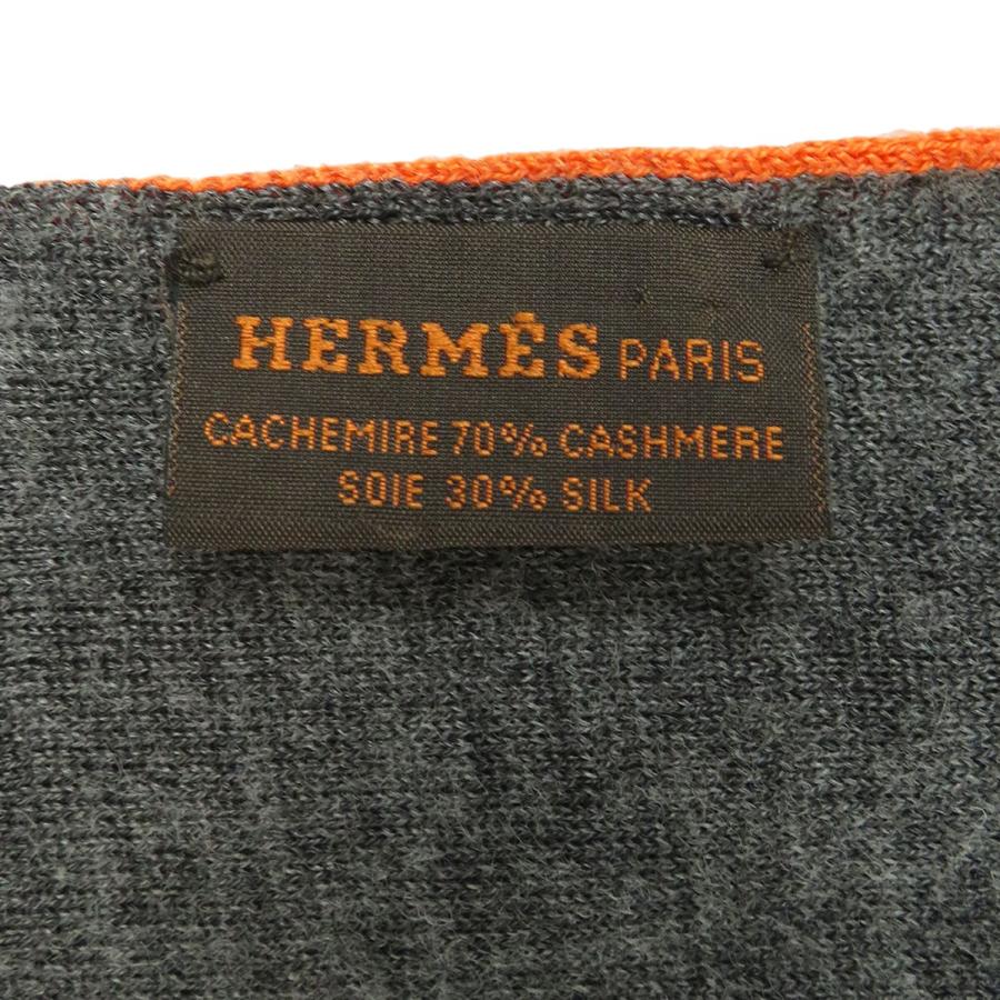 HERMES（エルメス） アレ ルトゥール マフラー ユニセックス オレンジ