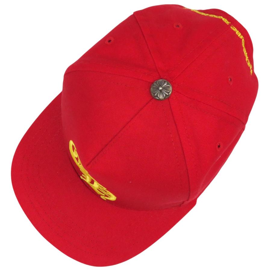 新品・正規品　CHROME HEARTS【クロムハーツ】キャップ　赤　レッド クロムハーツ 5パネル CH キャップ ユニセックス レッド CHROME HEARTS