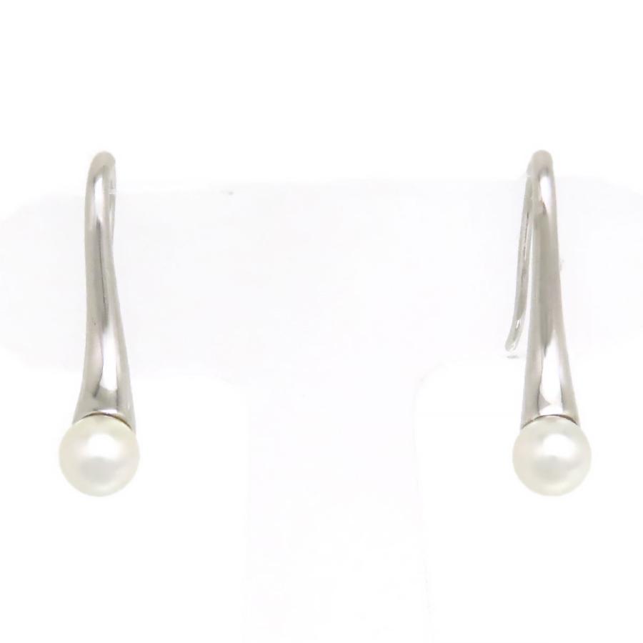 MIKIMOTO（ミキモト） フック パール ピアス K18 (K18WG) レディース