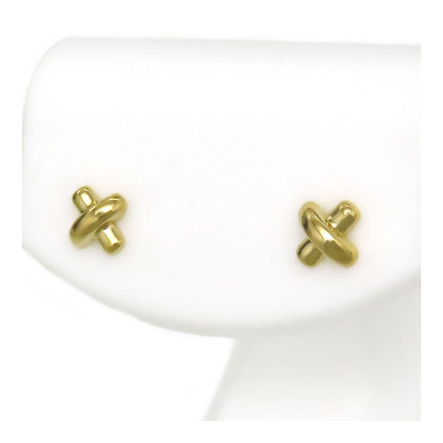 TIFFANY&Co.（ティファニー） クロスステッチ ピアス 750 (K18YG 