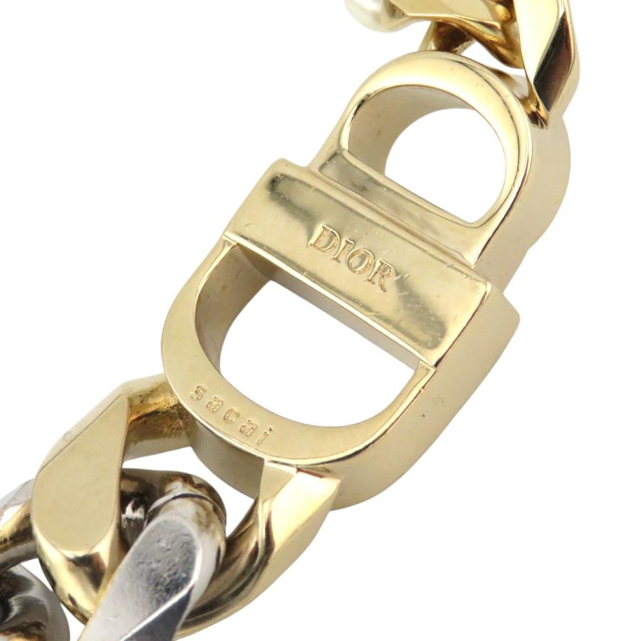 ディオール サカイ コラボ CDアイコン レジンパール ブレスレット