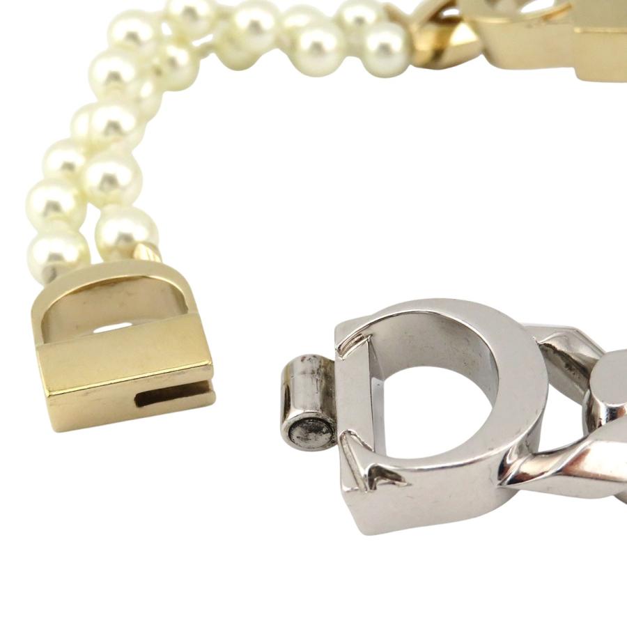 ディオール サカイ コラボ CDアイコン レジンパール ブレスレット