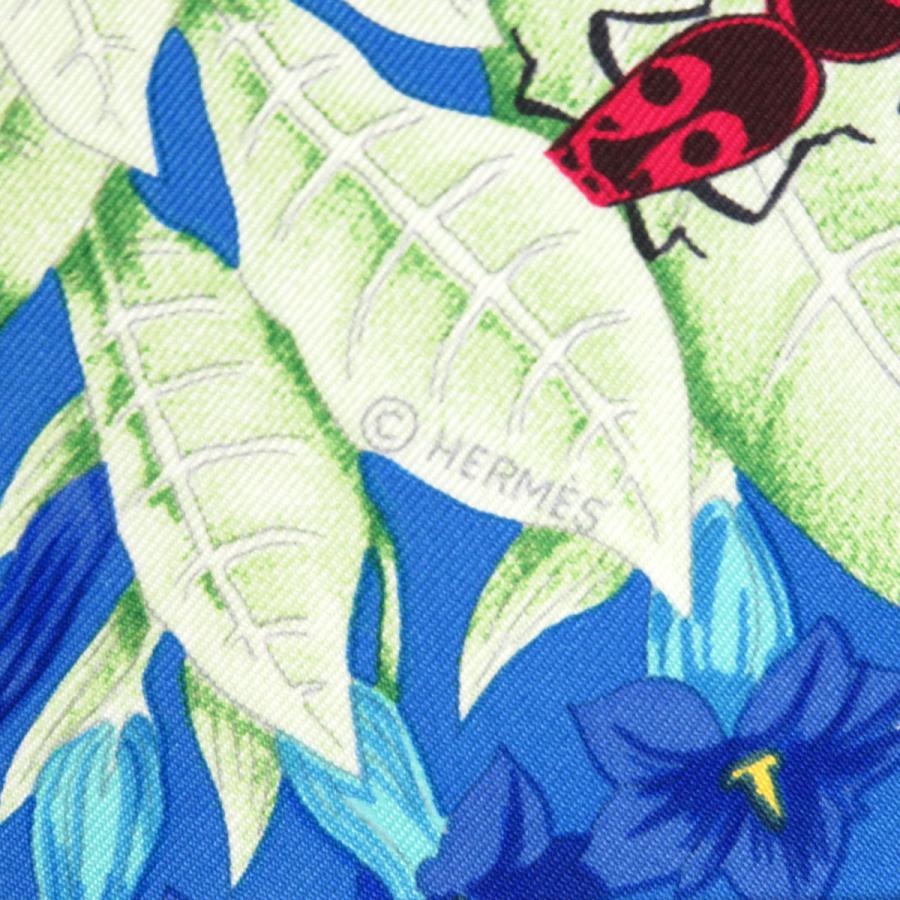 HERMES（エルメス） カレ 90 LA PRAIRIE 草原 ユニセックス ブルー