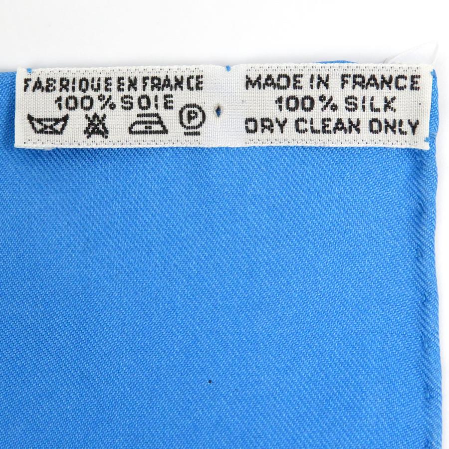 HERMES（エルメス） カレ 90 LA PRAIRIE 草原 ユニセックス ブルー