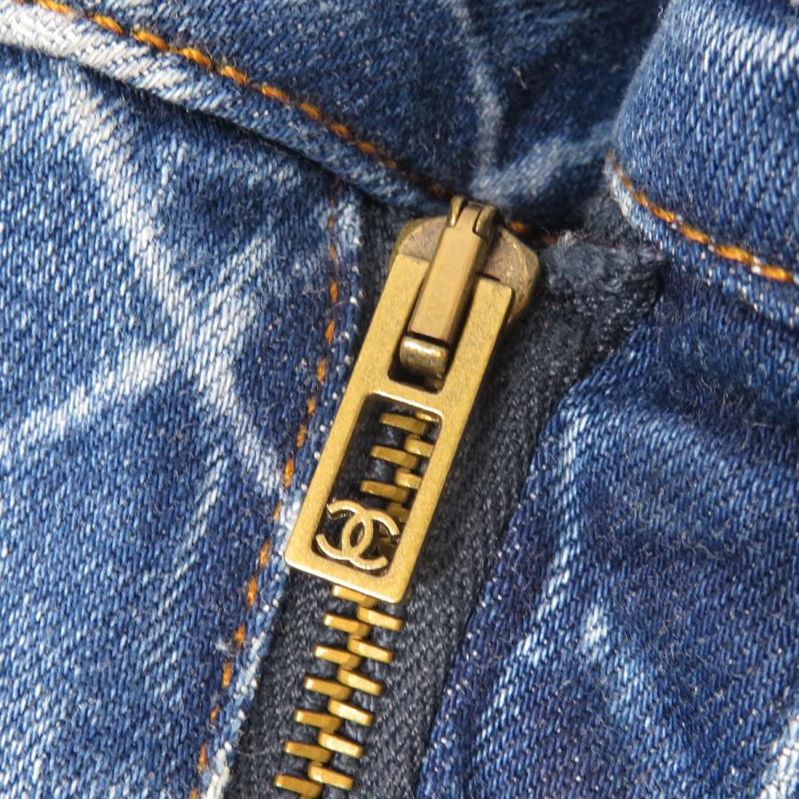CHANEL（シャネル） マトラッセ 裾ジップ デニムパンツ P55686V42287