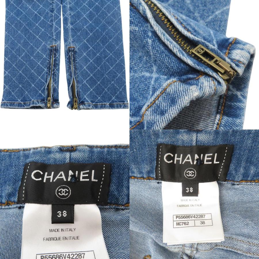 CHANEL（シャネル） マトラッセ 裾ジップ デニムパンツ P55686V42287