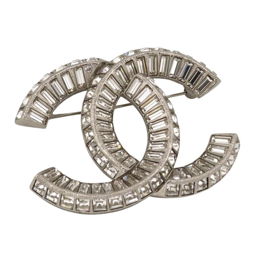 CHANEL（シャネル） ココマーク ラインストーン ブローチ メタル