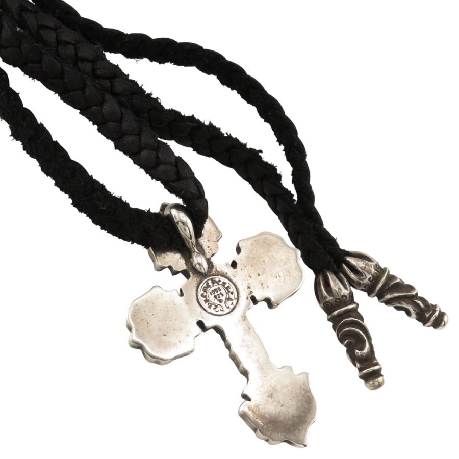 クロムハーツ フィリグリー クロス XS レザーブレイド ネックレス