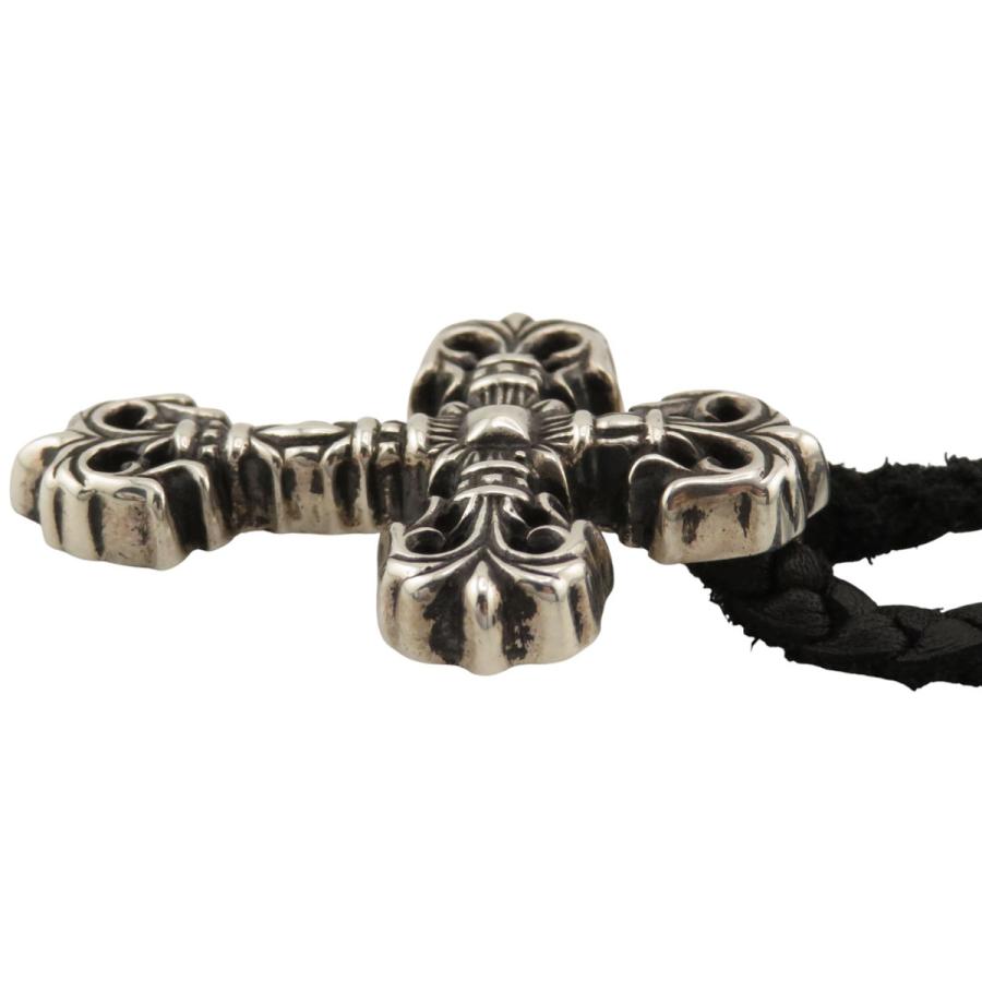 クロムハーツ フィリグリー クロス XS レザーブレイド ネックレス