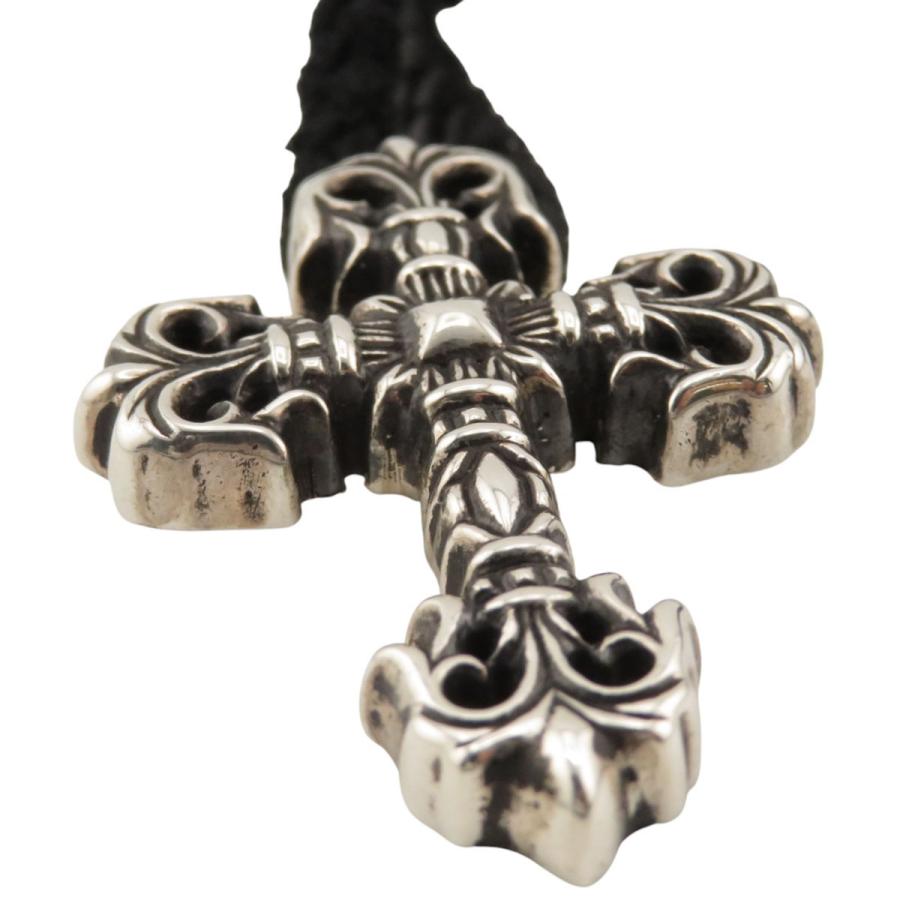 クロムハーツ フィリグリー クロス XS レザーブレイド ネックレス