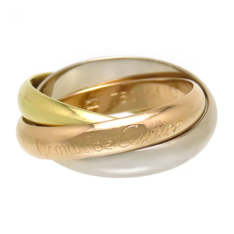 Cartier（カルティエ） トリニティ リング #51 750 (K18YG K18WG K18PG