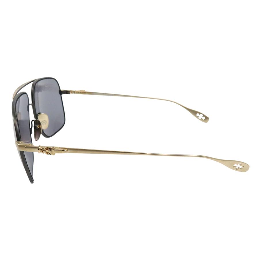 クロムハーツ STAINS VII ダガー テンプル サングラス ユニセックス ブラック ゴールド CHROME HEARTS [美品] 中古 【アパレル・小物】_2