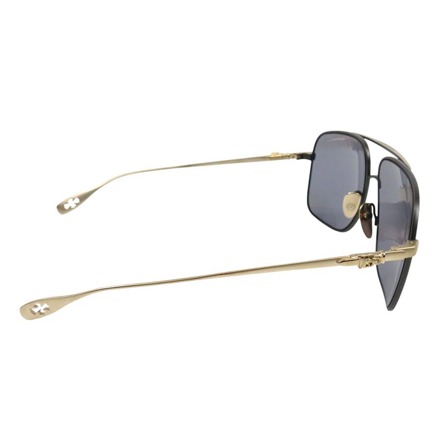 クロムハーツ STAINS VII ダガー テンプル サングラス ユニセックス ブラック ゴールド CHROME HEARTS [美品] 中古 【アパレル・小物】_3