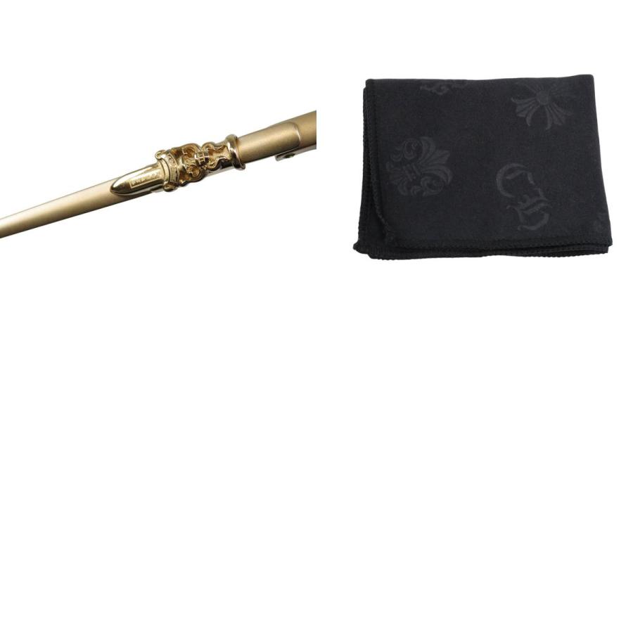 クロムハーツ STAINS VII ダガー テンプル サングラス ユニセックス ブラック ゴールド CHROME HEARTS [美品] 中古 【アパレル・小物】_9