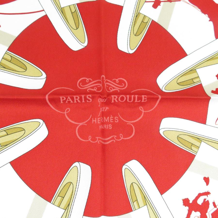 HERMES（エルメス） カレ 70 Paris Qui Roule 車輪でめぐるパリ ユニ