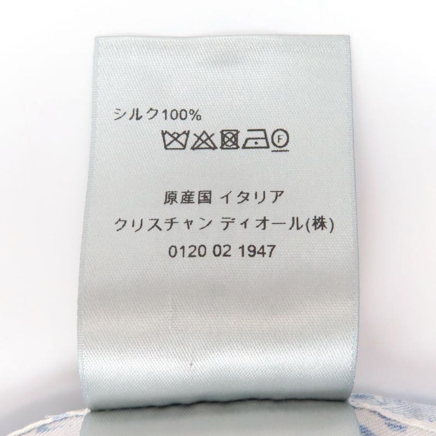 ディオール オブリーク ショートスリーブ シルク シャツ ディオールオム 193C545A5872 メンズ ブルー Dior 中古 【アパレル・小物】の画像