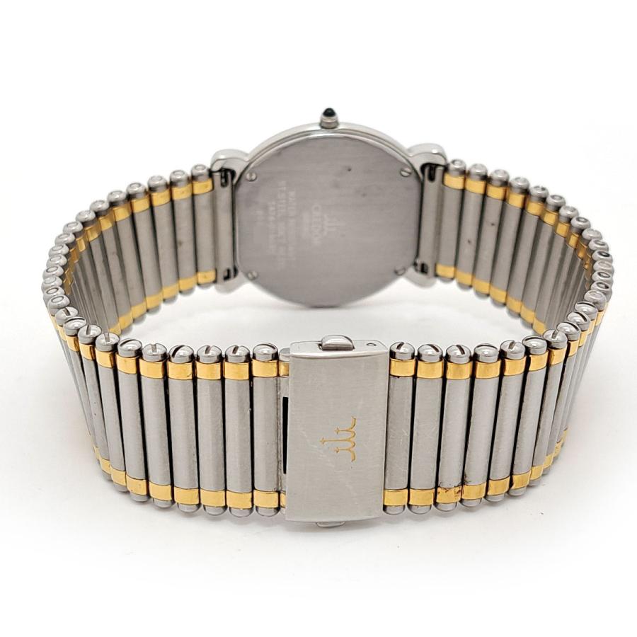 セイコー クレドール ダイヤベゼル 5A74-0190 クオーツ ステンレススティール イエローゴールド メンズ ボーイズ SEIKO 中古 【時計】の画像