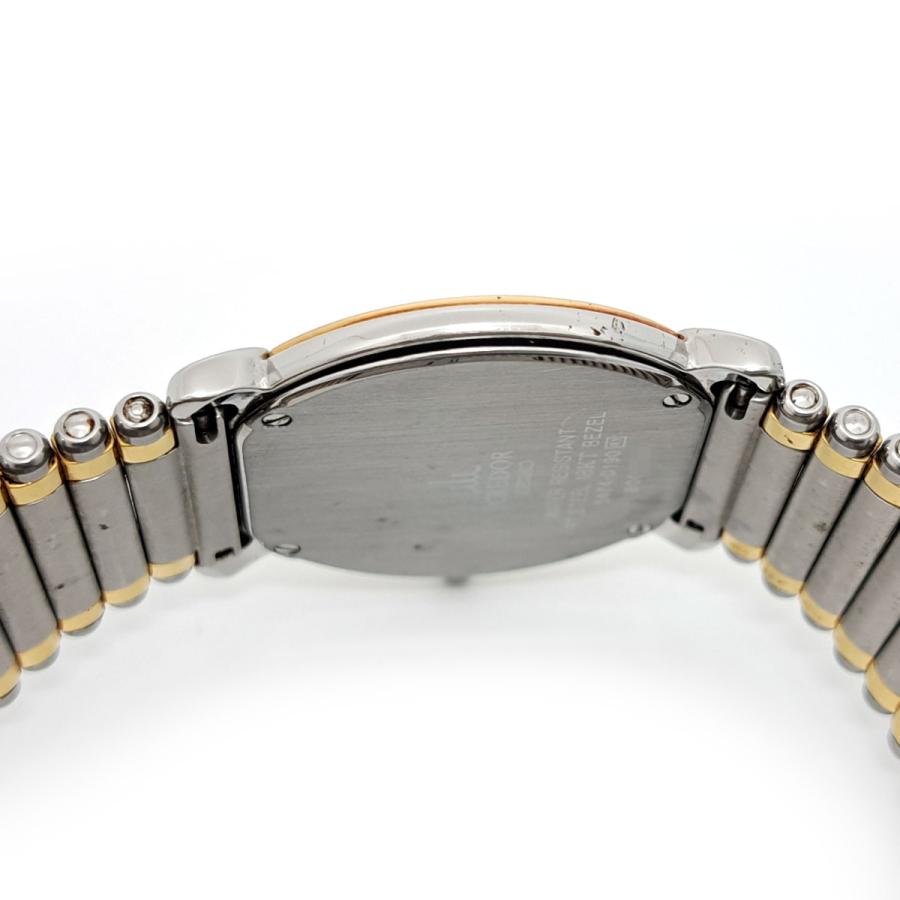 セイコー クレドール ダイヤベゼル 5A74-0190 クオーツ ステンレススティール イエローゴールド メンズ ボーイズ SEIKO 中古 【時計】の画像