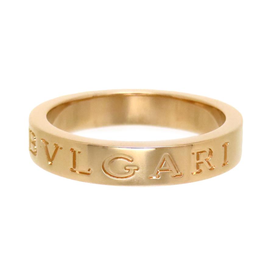 BVLGARI（ブルガリ） ダブルロゴ リング #17 341828 Au750 (K18PG