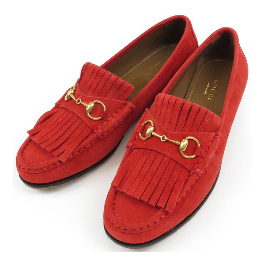 GUCCI（グッチ） ホースビット スウェード ローファー 351305
