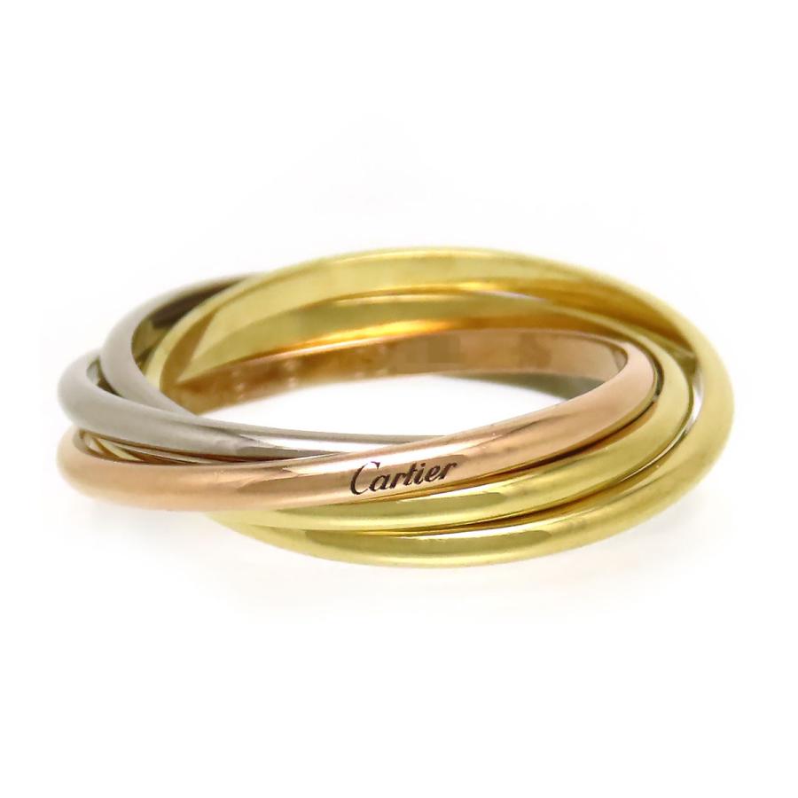 Cartier（カルティエ） トリニティ リング 5連 #49 750 (K18YG K18WG 