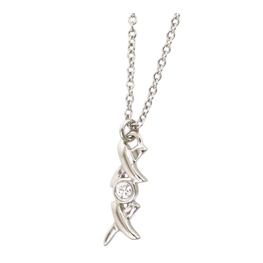 TIFFANY&Co.（ティファニー） ラブ＆キス ネックレス 750 (K18WG