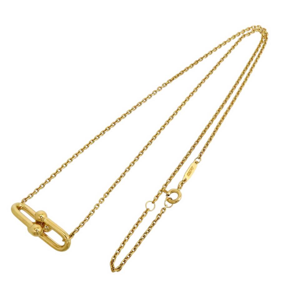 ティファニー ハードウェア スモール ダブル リンク ネックレス Au750 (K18YG) レディース TIFFANY&Co. [美品] 中古 【ジュエリー】_2