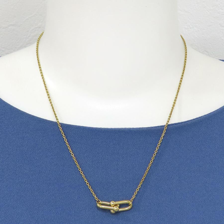 ティファニー ハードウェア スモール ダブル リンク ネックレス Au750 (K18YG) レディース TIFFANY&Co. [美品] 中古 【ジュエリー】_3