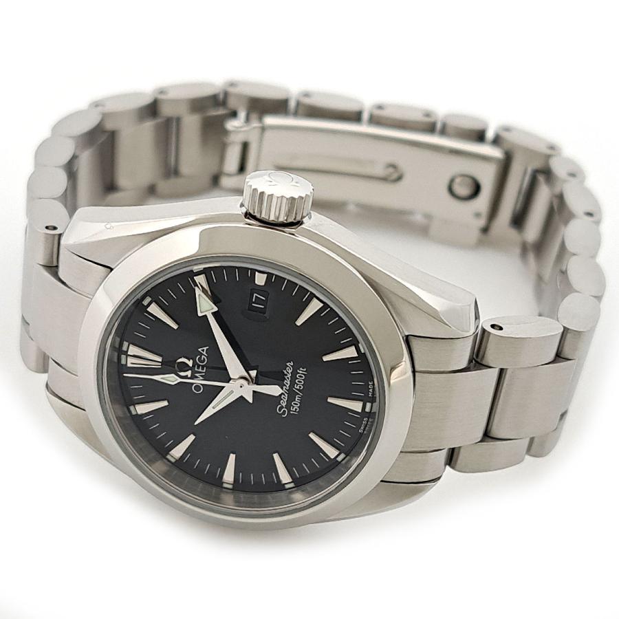 美品 オメガ レディース 2577.50 OMEGA Seamaster OMEGA（オメガ） シーマスター アクアテラ 2577.50 クオーツ