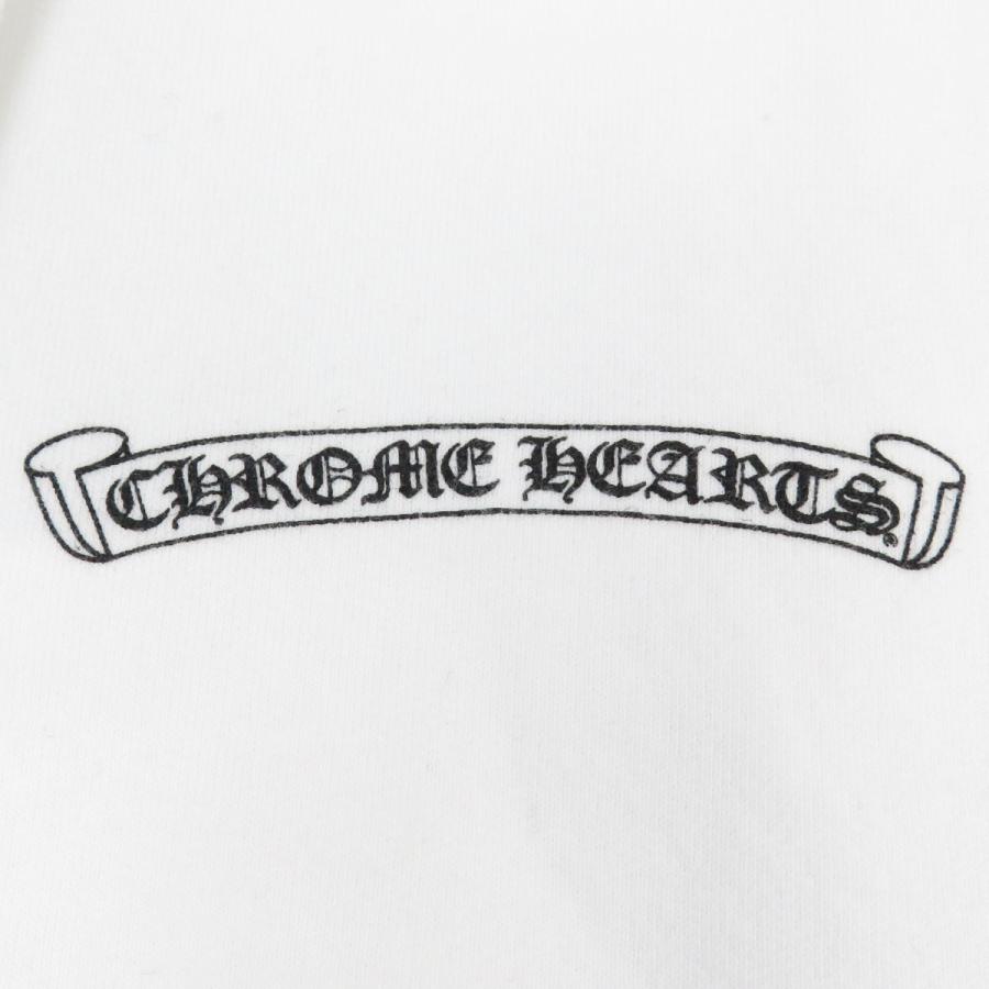クロムハーツ スクロールラベルプレート　CHROME HEARTS クロムハーツ スクロールラベル プリント ジップアップ パーカー
