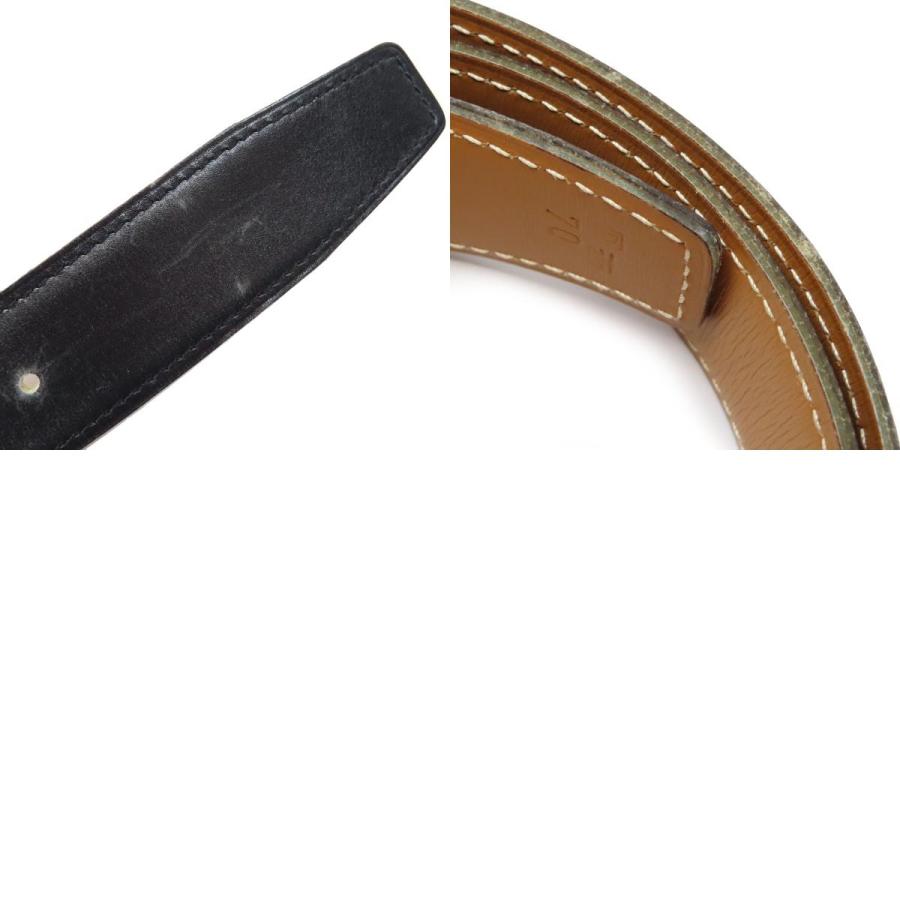 エルメス コンスタンス ベルト リバーシブル 32MM 70 メタル レザー ユニセックス ブラック ブラウン HERMES 【中古】 【アパレル・小物】 HERMES（エルメス） コンスタンス ベルト リバーシブル 32MM 70 メタル