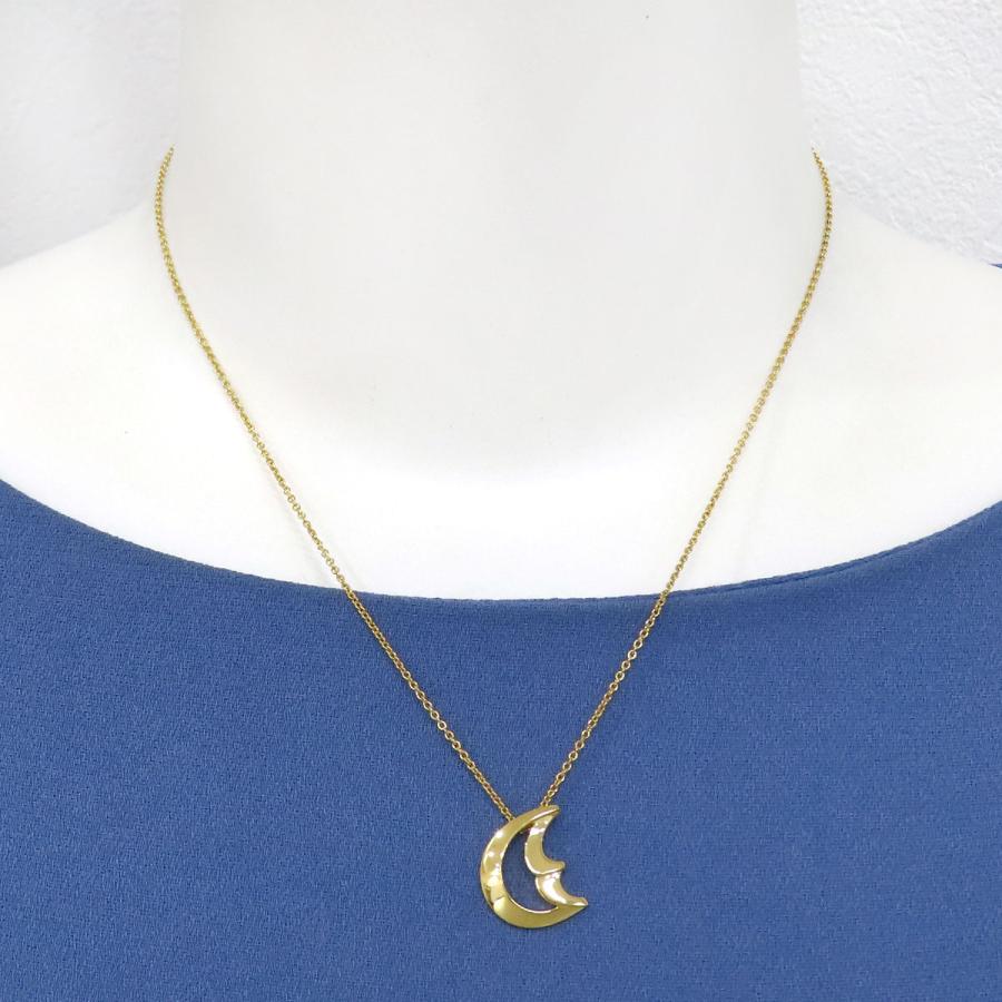 TIFFANY&Co.（ティファニー） クレセントムーン ネックレス 750 (K18YG 