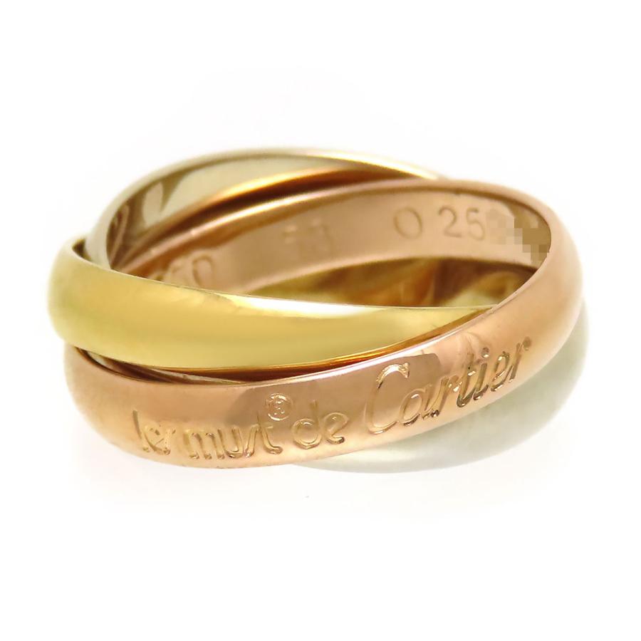 Cartier（カルティエ） トリニティ リング #53 750 (K18YG K18WG K18PG 