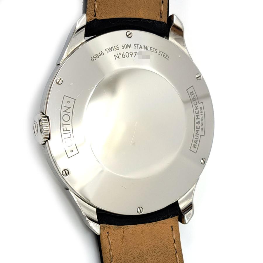 ボーム＆メルシエ クリフトン M0A10420 クオーツ ステンレススティール メンズ Baume & Mercier 中古 【時計】の画像