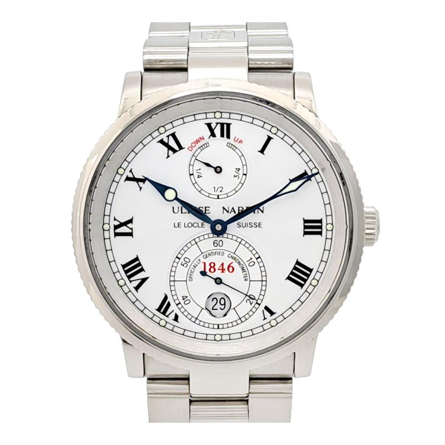 Ulysse Nardin ユリスナルダン 自動巻き時計 ジャンク メンズ ユリスナルダン マリン クロノメーター 263-22 自動巻き ステンレス