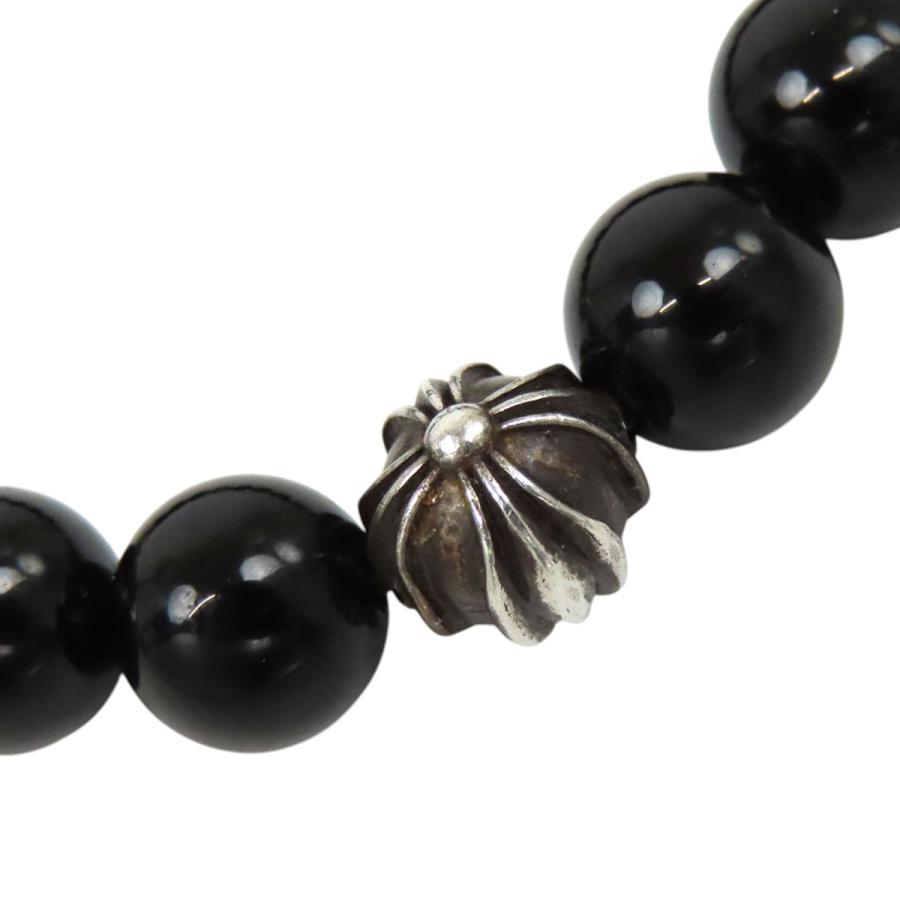 クロムハーツ BEAD 8mm ビーズ ブレスレット ユニセックス ブラック 