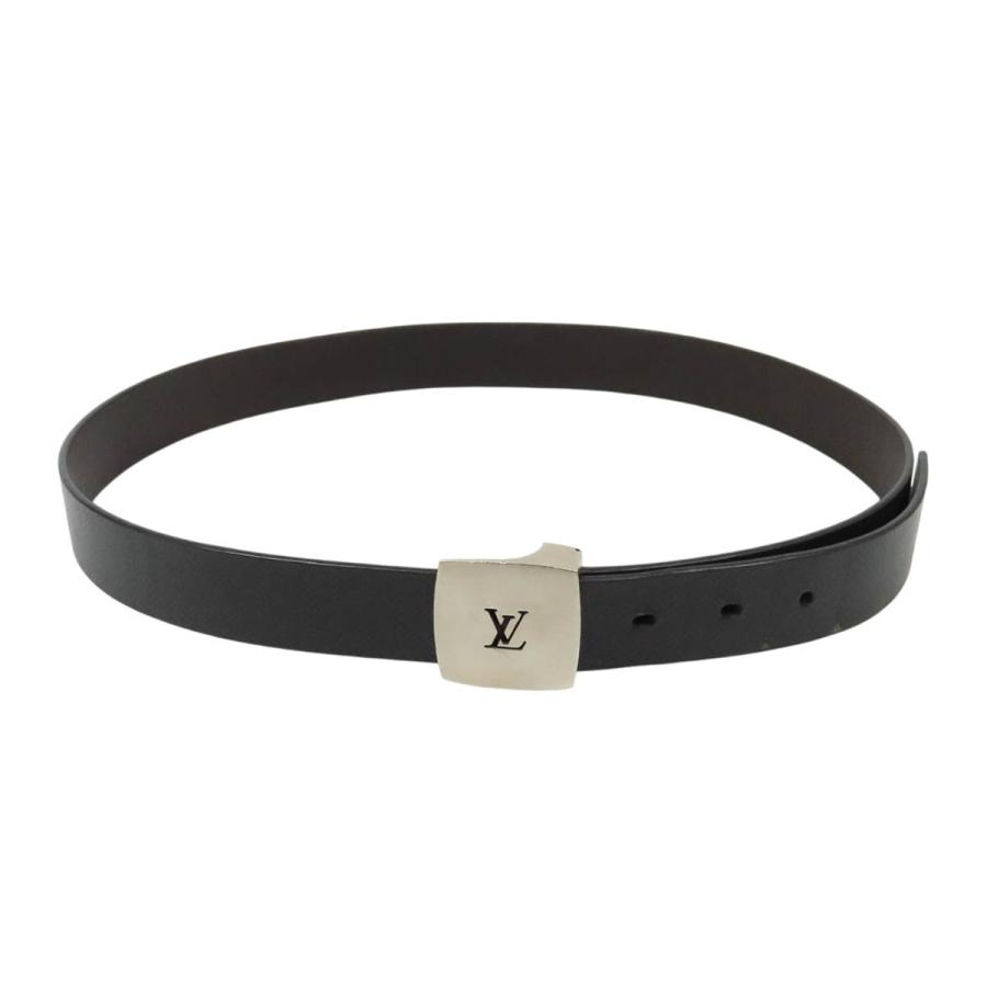 ルイヴィトン タイガ サンチュール キャレ ベルト 85/34 メンズ チャコールグレー LOUIS VUITTON 【中古】 【アパレル・小物】 LOUIS VUITTON（ルイ・ヴィトン） タイガ サンチュール キャレ ベルト